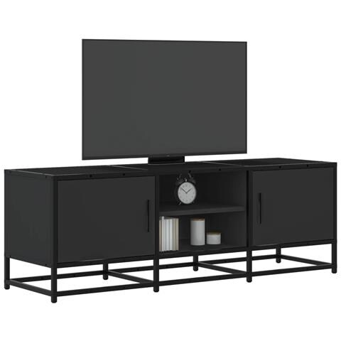 Mobile Porta Tv Nero 120x35x41 Cm In Truciolato E Metallo - Foto 1