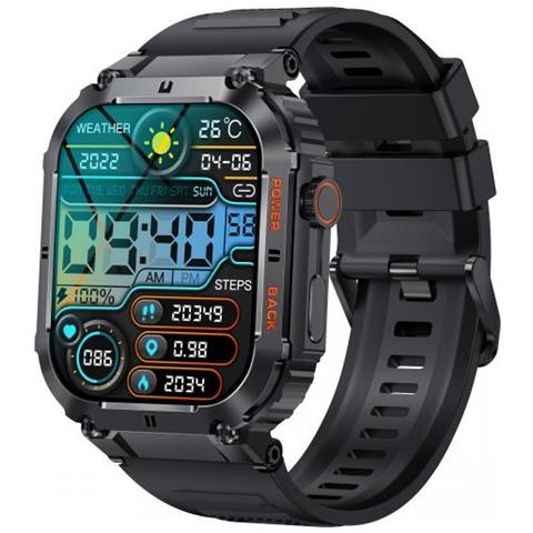 Denver Swc-191b Smartwatch E Orologio Sportivo 4,98 Cm (1.96"") Ips Digitale 320 X 386 Pixel Touch Screen Nero - Foto 1