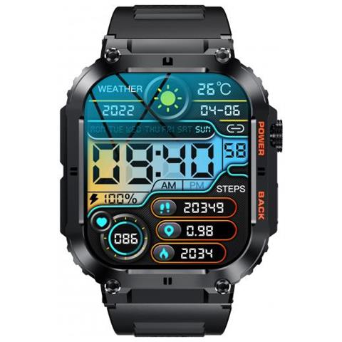 Denver Swc-191b Smartwatch E Orologio Sportivo 4,98 Cm (1.96"") Ips Digitale 320 X 386 Pixel Touch Screen Nero - Foto 3