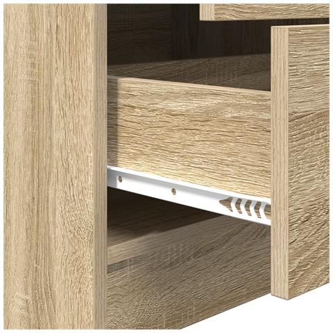 Unità di Shelving in Rovere di Sonoma Rovere di Sonoma MDF Grande - Foto 9