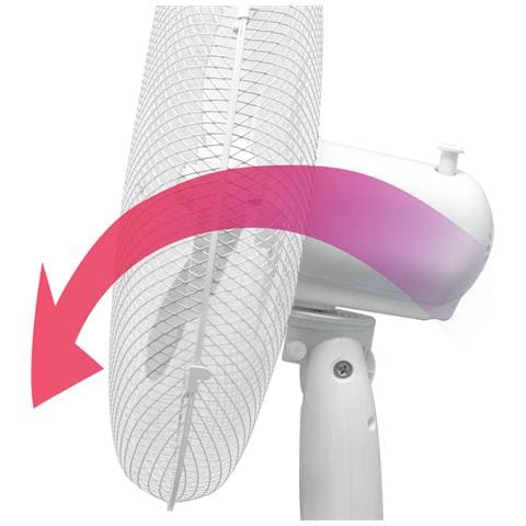 Bri-fn122397w Ventilatore A Piantana, Silenzioso, Telecomando, Timer Fino A 7,5 Ore Regolabile 45w Bianco - Foto 2