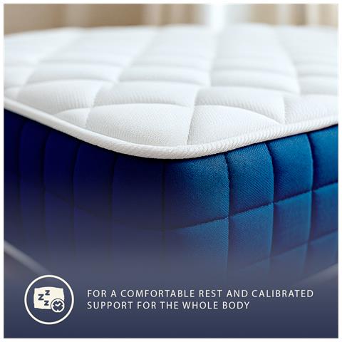 Materasso 80x190 Alto 30cm Con Molle E Memory Foam | Anallergico E Traspirante | Dispositivo Medico Classe 1 - Foto 2