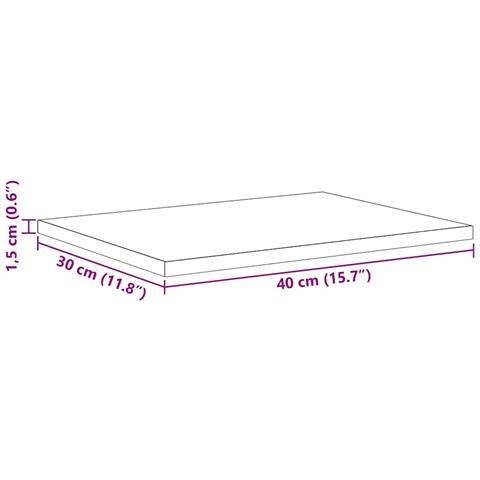 Scaffale 4 pcs Nero 40 x 30 x 1.5 cm Legno multistrato - Foto 9