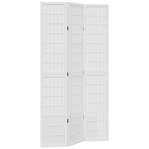 Divisorio Ambienti 3Pannelli Bianco Legno Massello di Paulownia - Foto 1