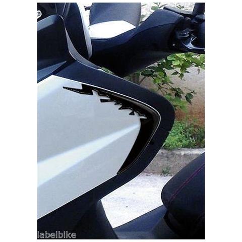 2 Adesivi-Stickers 3D Paraspigoli Compatibili Per X Max Yamaha Xmax 2010-2013 Nero - Foto 2