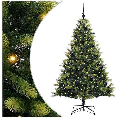 Albero di Natale Artificiale a Cerniera con 300 LED 180 cm - Foto 1