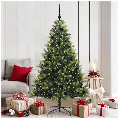Albero di Natale Artificiale a Cerniera con 300 LED 180 cm - Foto 2