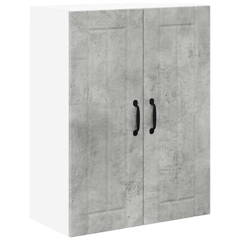Mobile da cucina con lo scaffale Grigio cemento 60 x 31 x 80 cm - Foto 1