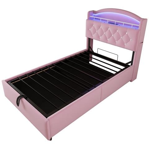 Letto Per Giovani Con Led Dinamico E Ampio Contenitore - Foto 2