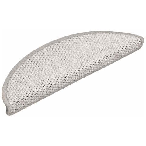 Tappeti Adesivi Scale Aspetto Sisal 30 pz 56x17x3 cm Platino - Foto 2