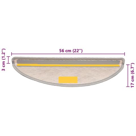 Tappeti Adesivi Scale Aspetto Sisal 30 pz 56x17x3 cm Platino - Foto 8