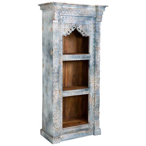 Scaffale In Legno Finitura Artigianale 80x46x180h Cm - Foto 1