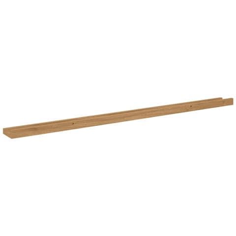 Scaffale da parete con lo scaffale 2 pcs Marrone 115 x 9 x 3 cm - Foto 9