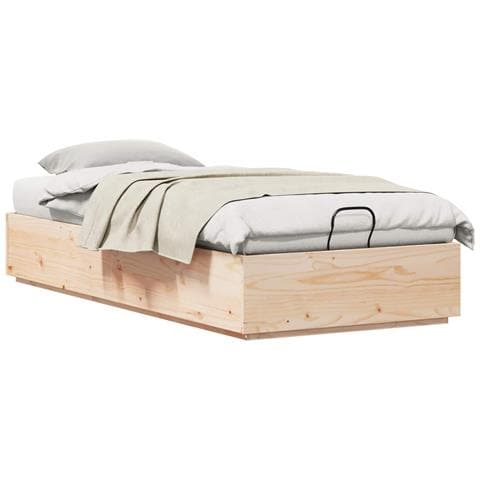 Letto ottomano Naturale 75 x 190 cm Legno di pino massiccio - Foto 1