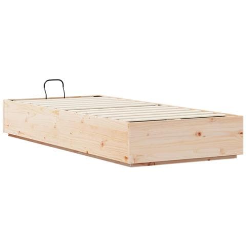 Letto ottomano Naturale 75 x 190 cm Legno di pino massiccio - Foto 9