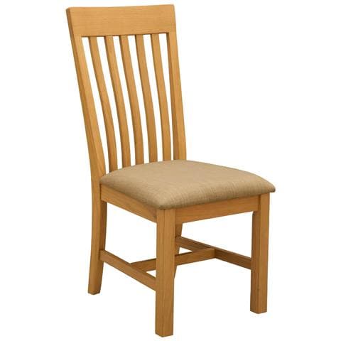Sedia da pranzo 2 pcs Legno di Quercia Massello Beige - Foto 1