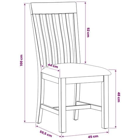 Sedia da pranzo 2 pcs Legno di Quercia Massello Beige - Foto 8