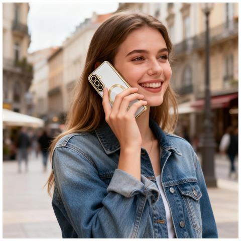 Custodia Per Samsung Galaxy A57 5g, Dorata - Foto 6