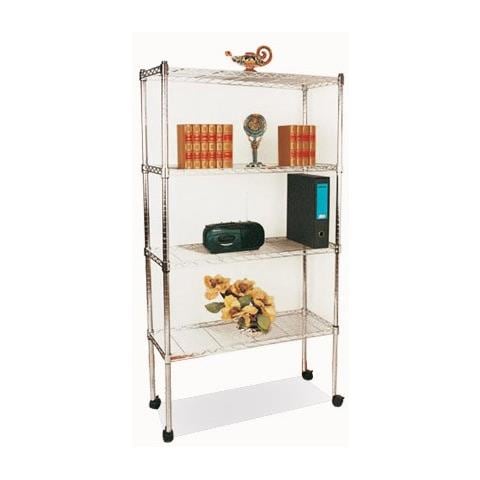 Scaffale Carrello Cromato 36x61x170 H - Foto 2