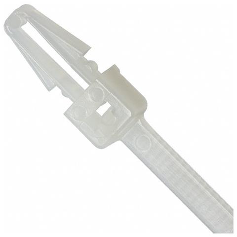 ISWTA-20048B - Fascette Fermacavi con Innesto Libero 200x4,8mm in Nylon 100pz Bianco - Foto 1