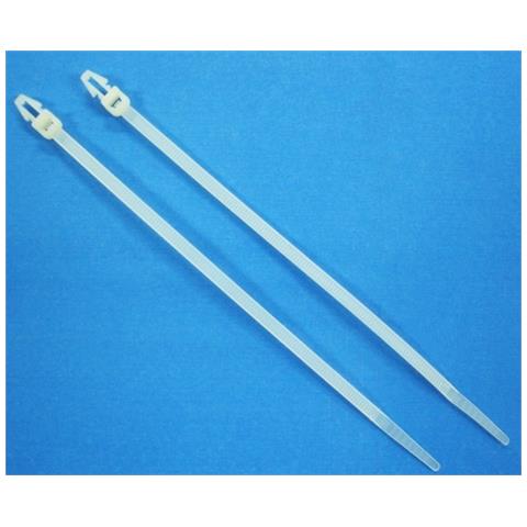 ISWTA-20048B - Fascette Fermacavi con Innesto Libero 200x4,8mm in Nylon 100pz Bianco - Foto 4