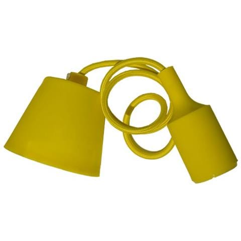 Lampadario Portalampada E27 Colore Giallo Vt-7228 3485 - Foto 2