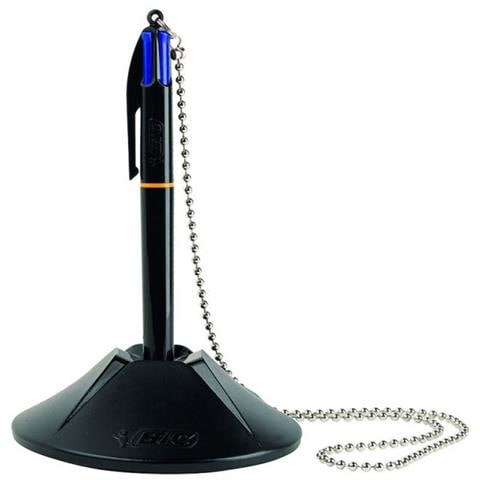 10 Penne A Sfera 4 Colours Counter Pen Multicolore Punta 1,0 Mm Con Base - Foto 1