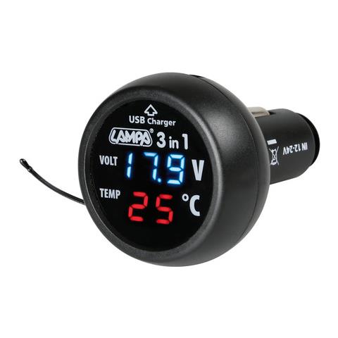 Spinotto 3-in1 Termometro Digitale+voltimetro+pres - Foto 1
