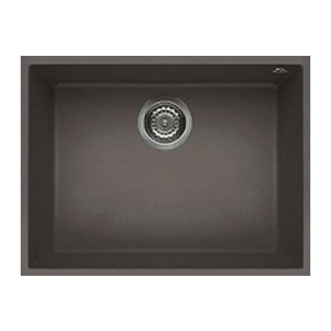 Lavello Quadra 110 Keratek Plus Sottotop 58x44 cm 1 vasca Colore Dove Grey 93 - Foto 1