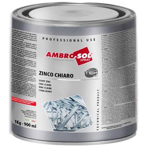 8x Barattolo 1kg Vernice Zincante Chiaro A Freddo Protegge Ossidazione Galvanica - Foto 2