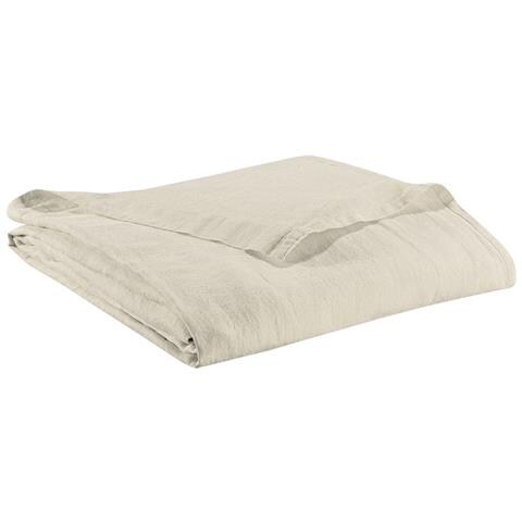 Copripiumino Piatto Zeff In Lino 100% - Grigio Chiaro E Naturale Reversibile - 240 X 300 Cm - Foto 2