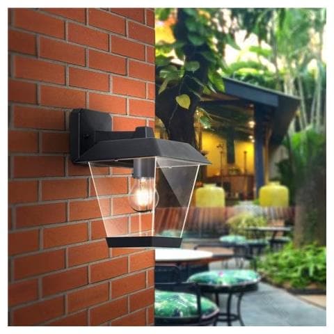 Lampada Da Muro Applique Da Giardino Ip44 Nero Down - Foto 1