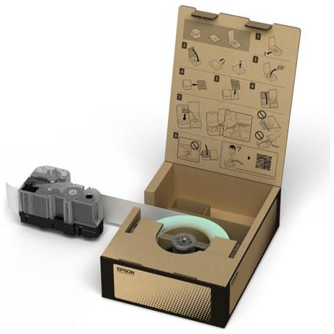 BR-VN24WB-E CONSUMABLES: TAPES VINYL LABELTAPE WHT / BLK 24MM 45M - Foto 1