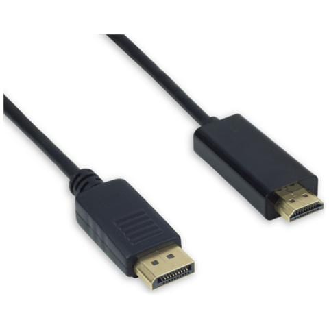 AVC 121, DisplayPort, HDMI, Maschio / maschio, Nero, Oro, 1920 x 1080 Pixel - Foto 1
