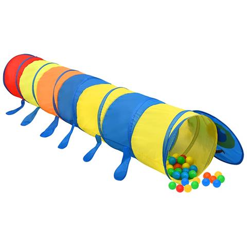 Tunnel Gioco Bambini 250 Palline Multicolore 245 Cm Poliestere - Foto 2