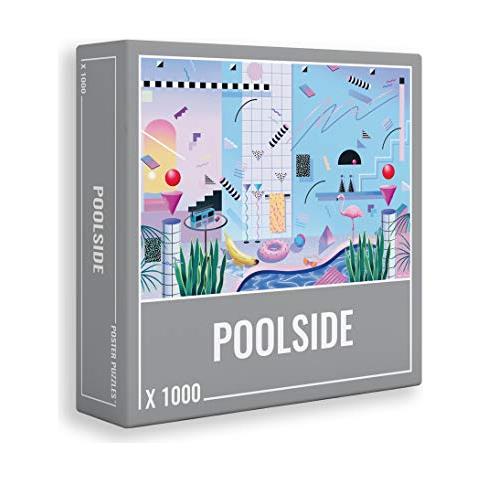 Poolside A Puzzle Premium Per Adulti Con Un Fantastico Design Retra Anni 80 Della Piscina (1000 Pezzi) - Foto 1