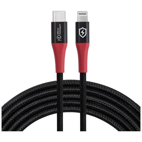 Microconnect Mc-clightning-sc Cavo Lightning 1,5 M Nero (safe Charge Usb-c To - Lightning Data Blocker Cable - 1.5m - Wa - Foto 4