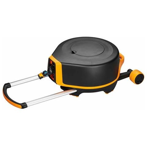 1025933 avvolgitubo da giardino Avvolgitubo da terra Automatico Nero, Arancione - Foto 2