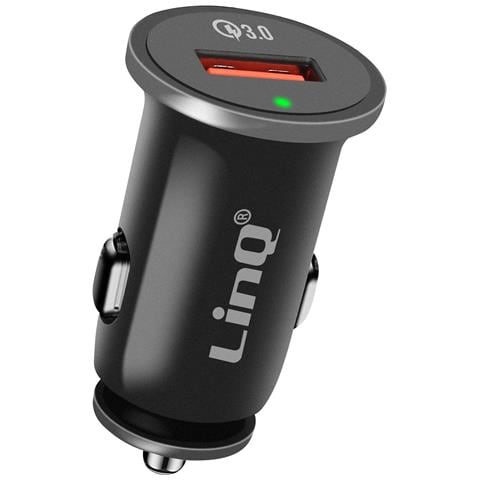 Caricatore Da Accendisigari Auto Ricarica Rapida 3a Quick Charge 3.0, Nero - Foto 1