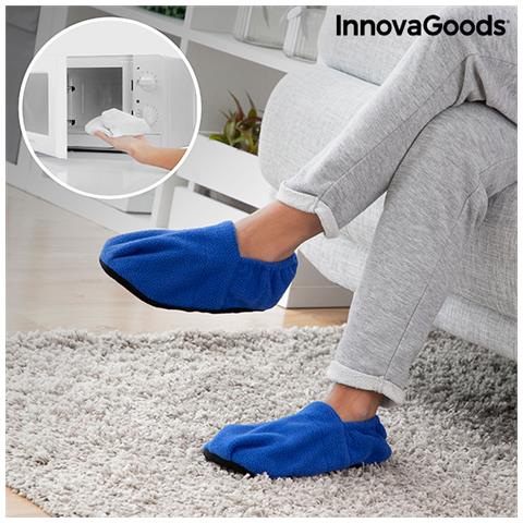 Pantofole Riscaldabili In Microonde Azzurro - Foto 1
