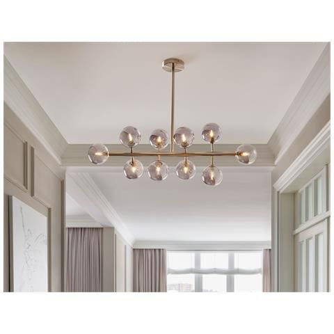 Lampadario Ramis Metallo Argento - Foto 1