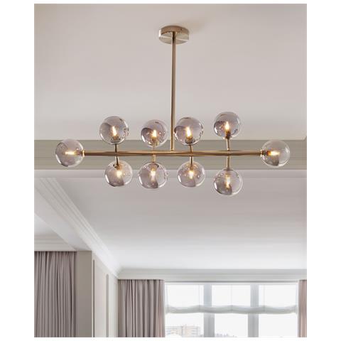 Lampadario Ramis Metallo Argento - Foto 8