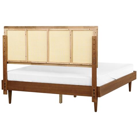 Letto Rattan Auray 160 X 200 Cm Marrone - Foto 15