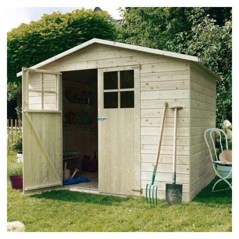 Garden Wooden Cottage A Pannelli In Legno Di Abete Bianco Da Esterno Giardino L242xp182xh200 Cm Val Di Fassa - Foto 1