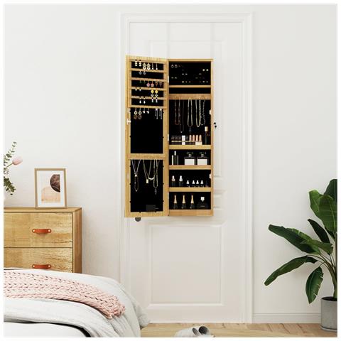 Armadio Portagioie A Specchio Con Luci Led A Parete - Foto 2