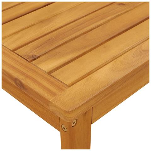 Set da Balcone 3pz con Cuscini in Legno Massello di Acacia - Foto 2