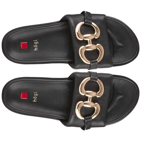 Emmy Slippers Ciabatte Pelle Scarpe Donna Nero Eu 38, 5-100820 0100 - Foto 2