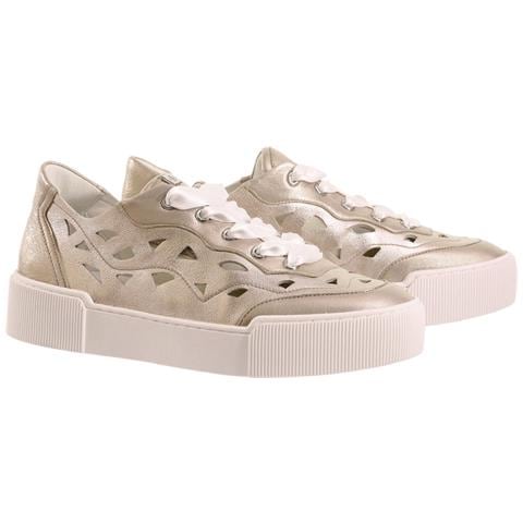 Anouk Leisure Trainers Sneakers Pelle Scarpe Donna Metallici Eu 37, 7-103641 7800 - Foto 1