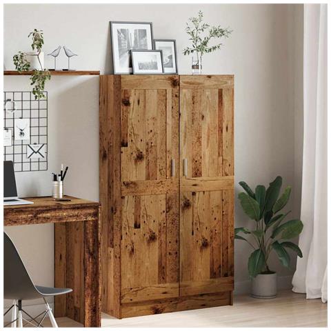 Libreria Legno Antico 82,5x30,5x150 Cm In Legno Multistrato - Foto 3