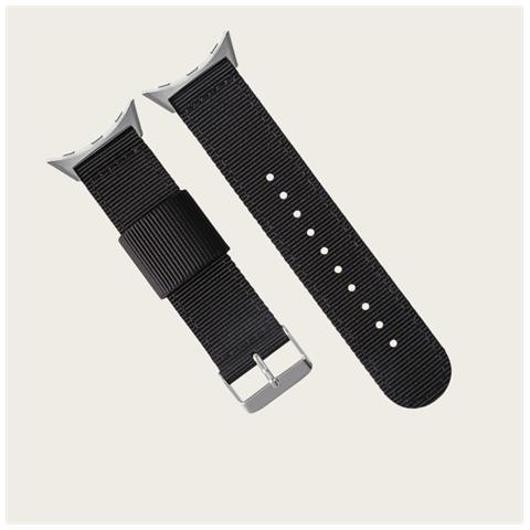 Cinturino Intrecciato In Nylon Per Google Pixel Watch 1/2/3 Black - Foto 7